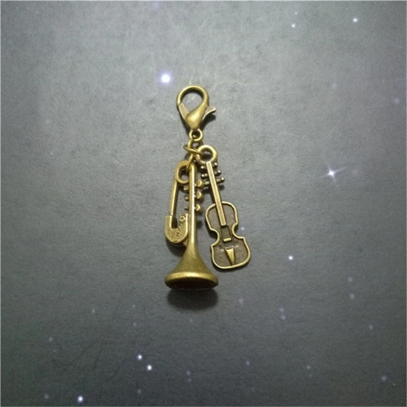 2 шт Бронзовый цветной раструб зажим на Шарм для скрипки идеально подходит