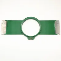 High-Quality Tajima Green Hoops – 120mm Round Size, 355mm Arm Width Embroidery Machine Frames - Image 2