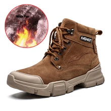 Winter Genuine Leather Ankle Boots Waterproof Keep Warm Outdoor Martin Snow Boots