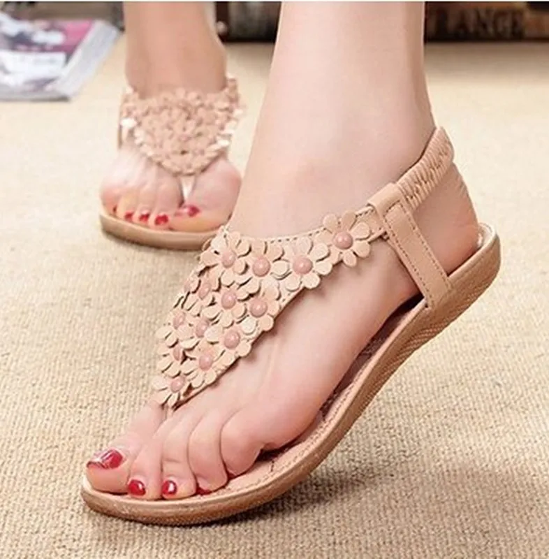 

2015 Summer New Style Fashion WOMEN'S Sandals Comfortable Fashion Casual Flat Long Clip Toe WOMEN'S Shoes