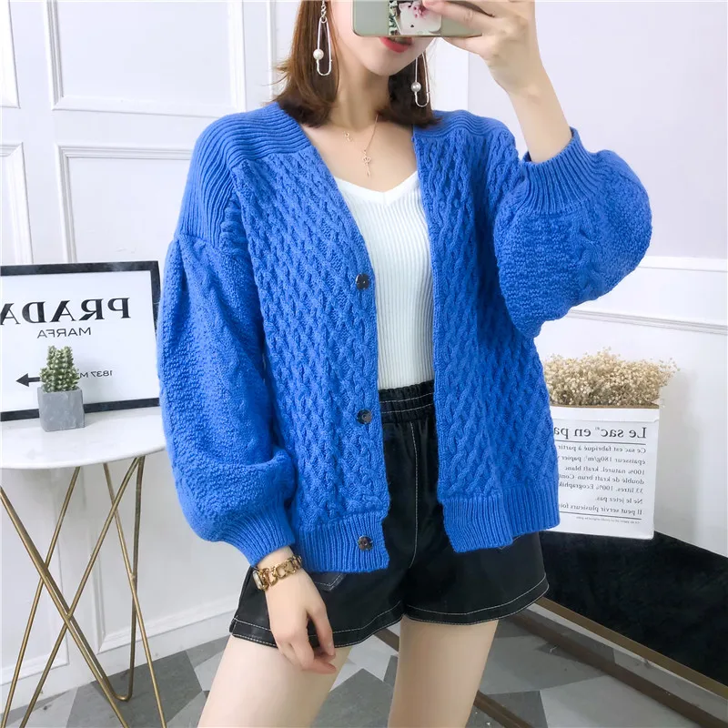 #^Special Price 2020 OHCLOTHING 8972 actual photo thickened lantern sleeve cardigan at the bottom of shelf 1 on stairs 68-3 #^Special Price 2020 OHCLOTHING 8972 actual photo thickened lantern sleeve cardigan at the bottom of shelf 1 on stairs 68-3