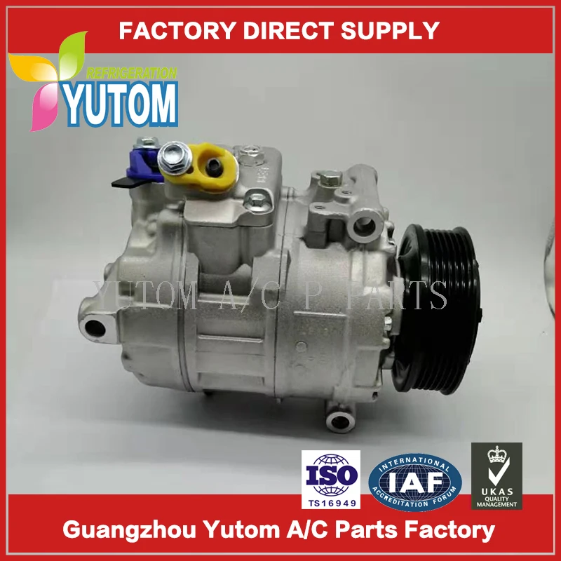 Компрессор переменного тока 6SEU14CAuto для Audi T5 Transporter/Multivan/Amarok 2,0 TDI 437100-7250 7E0820803 7E0820803F 4471502936 4471502930