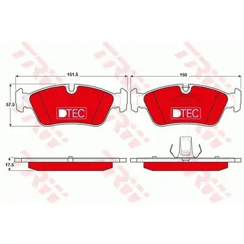 

Disc pads front BMW E46 1.6-2.8/1.8D/2.0D/Z3 1.8-2.8