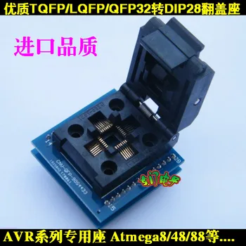 

TQFP32 to Dip28 Programmer Burning Seat LQFP32 Test Seat Atmega Series AVR Seat