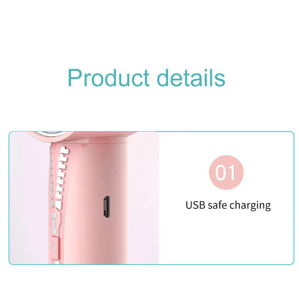 Лидер продаж многофункциональный вентилятор на молнии зарядка через USB маленький вентилятор Ручной на открытом воздухе мини набор косметики портативный мини-вентилятор Con