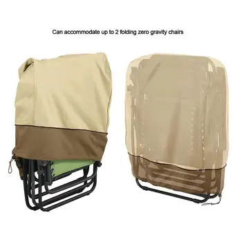 

Outdoor Folding Recliner Cover Waterproof Lightweight Chair Cover For Home Garden Terrace Courtyard Garden Furniture