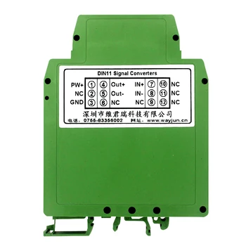 

0-5khz Frequency to 0-5V Voltage Transmitter 0-10kHz to 4-20mA Current Isolation Converter