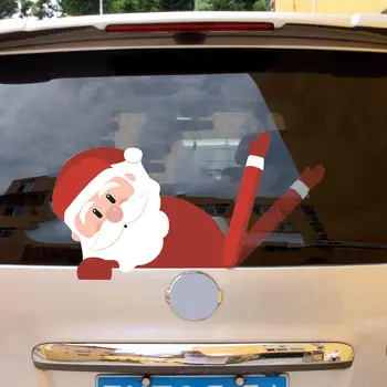 

Car Rear Wiper Sticker Windshield Santa Clause Decoration Sticker Strong Adhesion Removable Replaceable And Reusable