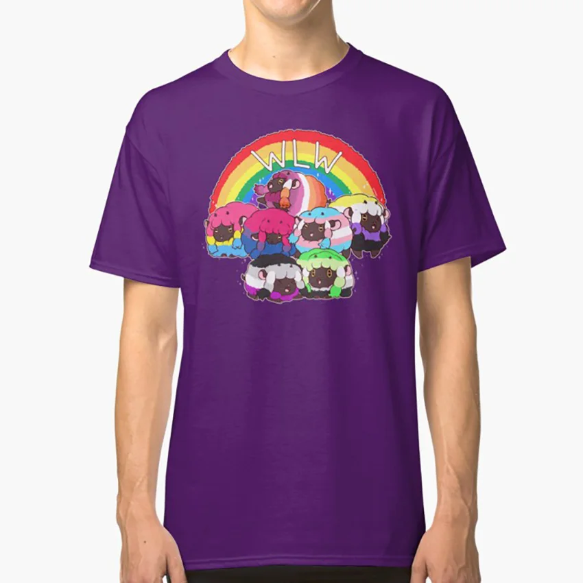WooLooWoo Pride(все Wooloos) Футболка wooloo wlw pride gay pride, для мужчин - Цвет: Фиолетовый