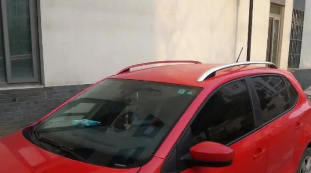 Багажник на крышу для Volkswagen POLO Cross Polo 2010 2015 рейки багажника из алюминиевого