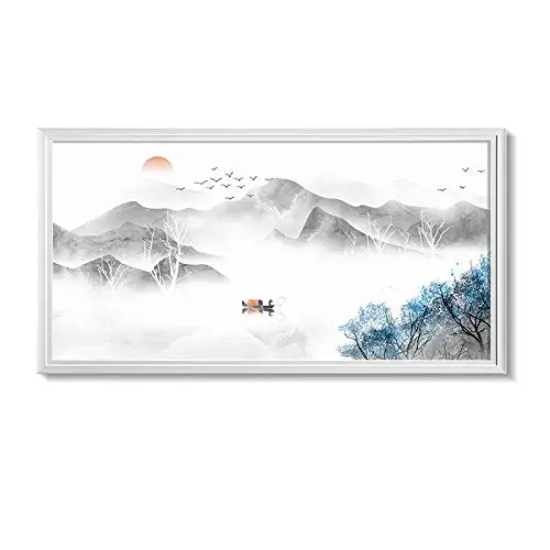 Yunshan poetry Настенный Электрический обогреватель, 120 в 800 Вт конвекторный обогреватель, инфракрасный обогреватель для помещений для дома, спальни, офиса, идеально подходит для 250 - Цвет: Yunshan poetry