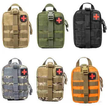 

Outdoor Survival Tactical Medical First Aid Kit Molle Military Medical Package Belt Cover EMT Hunting Emergency Bag Utility H9P4