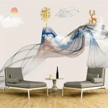 

Large 3D wallpaper mural custom abstract landscape landscape TV background wallpaper mural