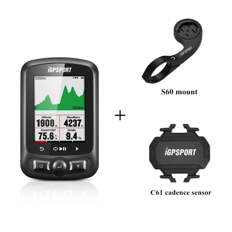 3 I gps порт IGS618 ANT+ gps компьютер Велосипед Bluetooth беспроводной секундомер водонепроницаемый датчик для мотоцикла Спидометр компьютер - Color: 3
