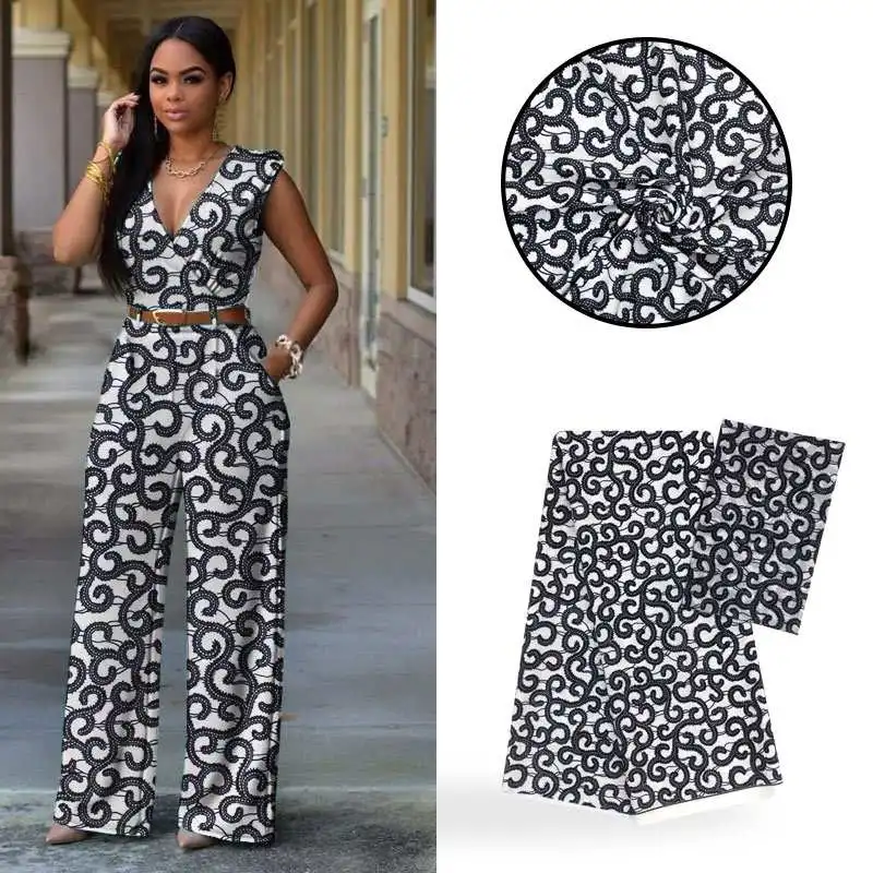 white black 2+4yards satin silk with chiffon fabric african fabric for dress ankara fabric african wax prints fabric nigerian