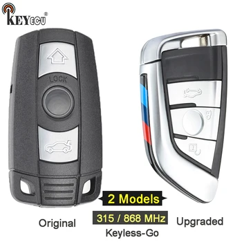 Keyforkess 315 / 868 MHz PCF7953 Chip CAS3 sistema Keyless-Go funzione telecomando aggiornato per BMW serie 3/5 x5 x6 KR55WK491