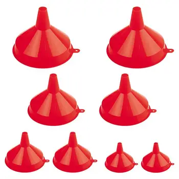 

8PCS Oil Transferring Funnel Practical Hopper Liquid Transferring Funnel Kitchen Tools Gadgets