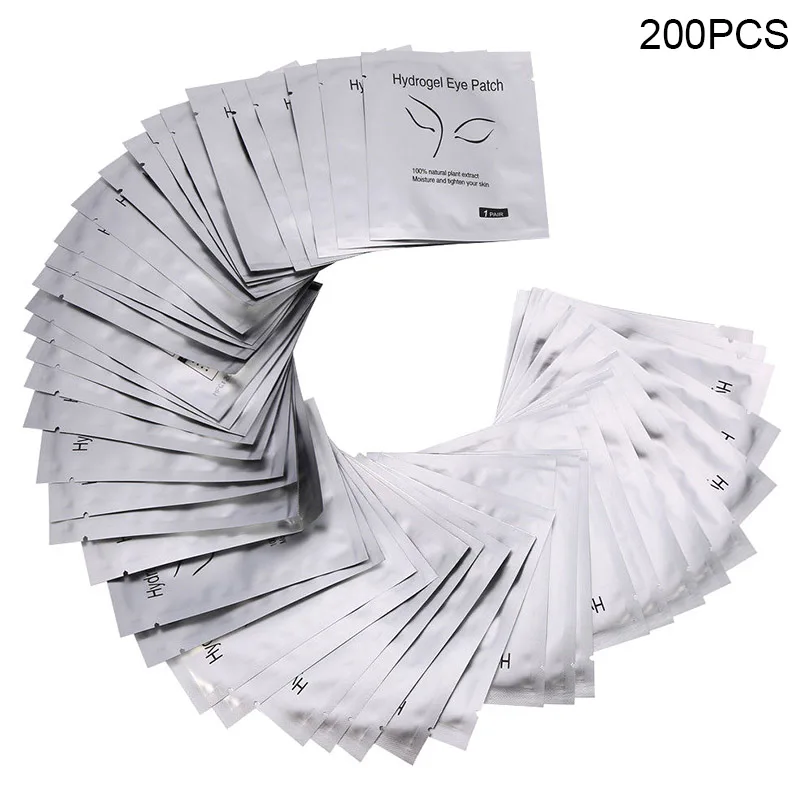 200pcs 50/100/200 пар накладки для глаз без ворса ресницы гелевые подушечки маски Eyepads наращивание ресниц патчи HB88 - Color: 200pcs