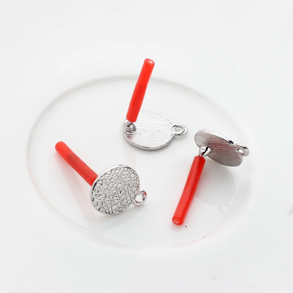 Zink-legierung Retro Runde Ohrring Basis Anschlüsse Linker 6 teile/los Für DIY Ohrring Schmuck Zubehör – Detail 9