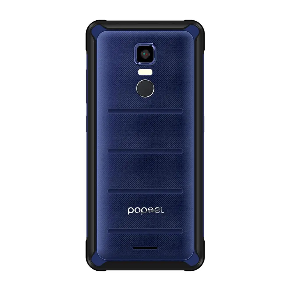 Blue Европейская версия Poptel P10 прочный смартфон 5,5 дюймов Восьмиядерный android 8,1 4 Гб+ 64 Гб NFC разблокированные телефоны Экономичные телефонные предложения - Цвет: Blue