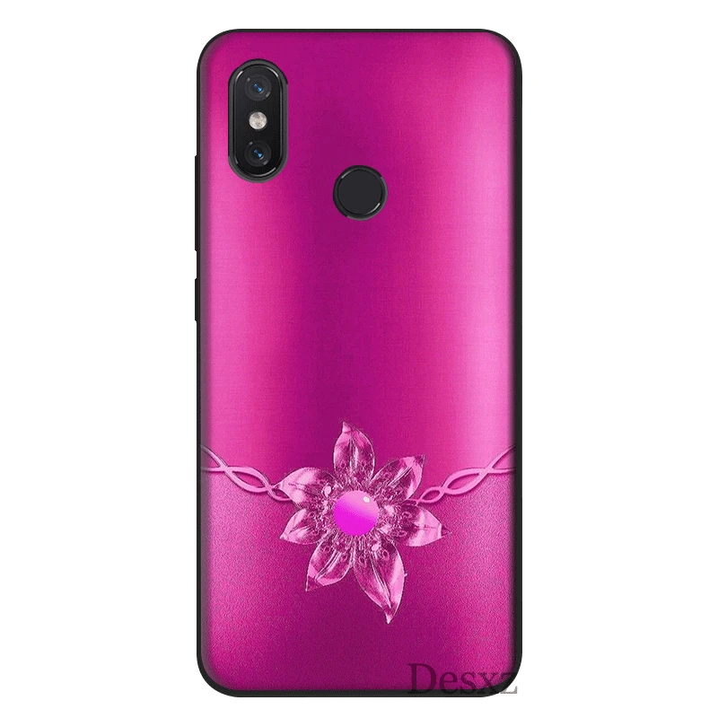 Мобильный чехол для телефона для Xiaomi Redmi 4A 4X5 5A плюс 6 6A 7 7A 8A S2 K20 Pro крышка Симпатичные хрустальные стразы цветок