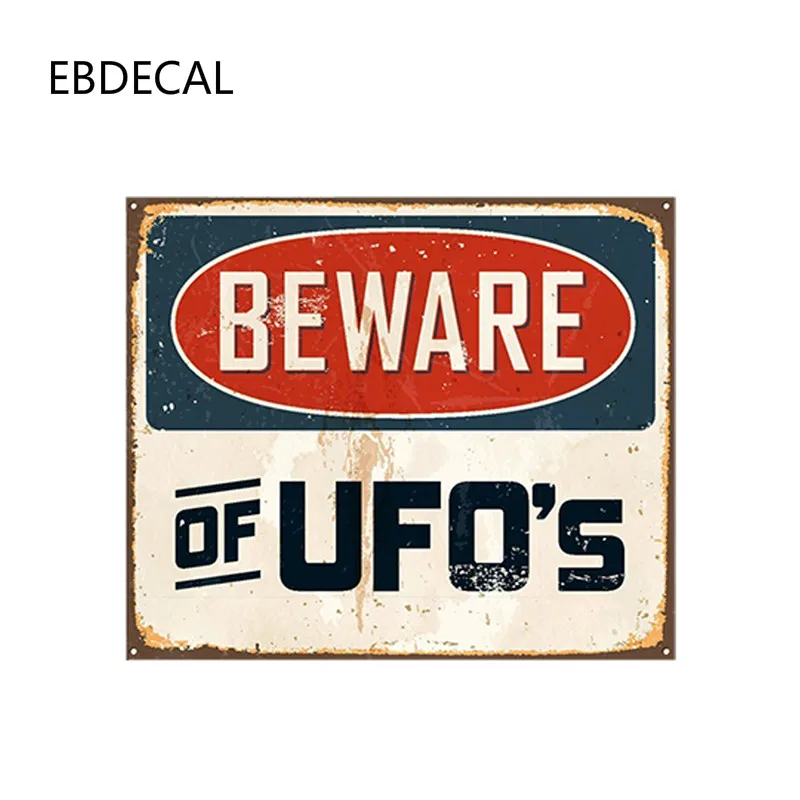 Ebdeckle Остерегайтесь UFO для Авто/бампер/окно/наклейка на стену наклейки DIY Декор