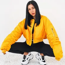 Осенне-зимнее пальто для бега, свободная спортивная куртка на молнии, одежда для тренировок, фитнеса, Bf стиль, хлопковая одежда, круглый вырез, спортивный короткий топ