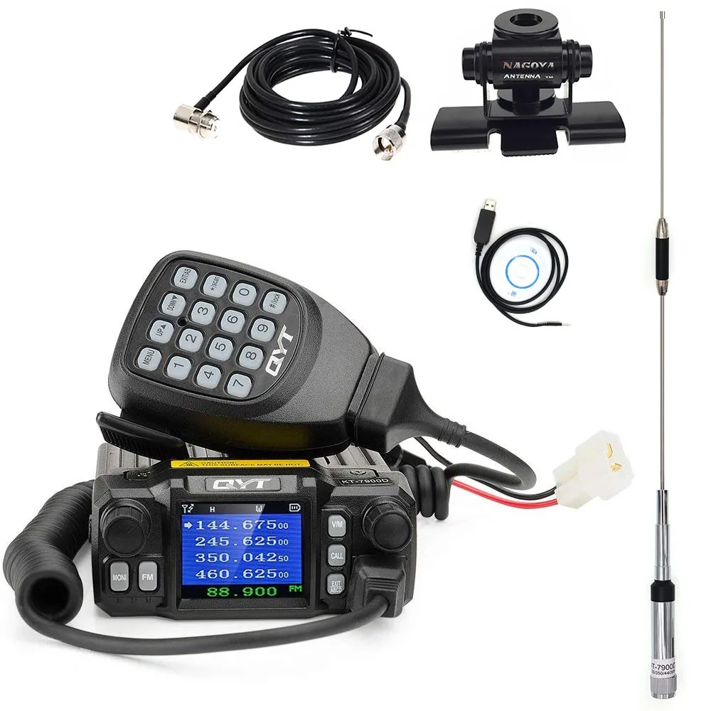 Qyt KT-7900D 安定した周波数車移動無線 vhf 、 uhf 200 チャンネル 5-50 キロ距離 cb トランシーバーラジオ  comunicador AliExpress