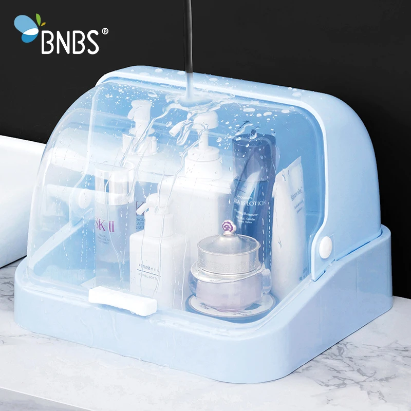 BNBS коробка для хранения косметики косметический Органайзер контейнер пластиковые коробки для хранения предметов органайзер для косметики туалетно-косметический стеллаж