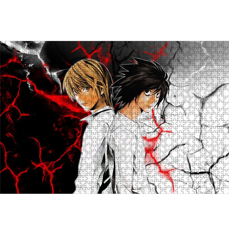500 Piece Japanese Anime Death Note Puzzles Wooden Yagami Light Puzzles For Adults Children Educational Toys Gifts