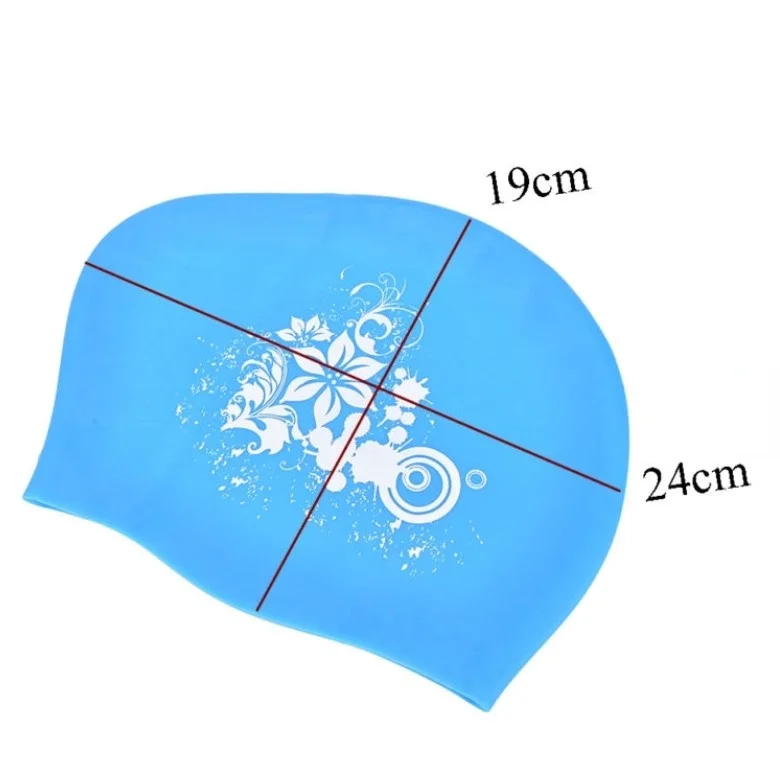 New Silicone Swimming Cap Long Hair Women's Waterproof Swim Caps Ladies Diving Hood Hat Kids Garras Natacion Casquette 2022 2