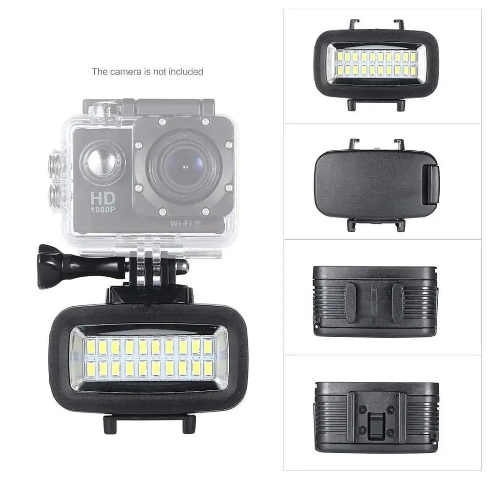 

Sl-101 Diving Fill Light For Gopro Sports Camera Waterproof Led Photography Light 40M Diving Light Black