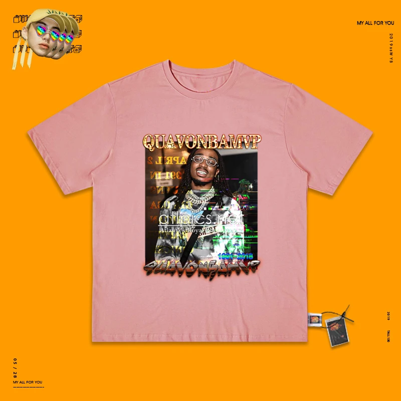 Migos Group Combine Mvp Quavo Basics, пуховая одежда с коротким рукавом для женщин, Ins Exceed Fire Cec, футболка с коротким рукавом в стиле хип-хоп