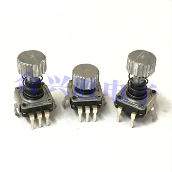 

EC11 rotary encoder car CD car navigation volume potentiometer self-locking spring button switch
