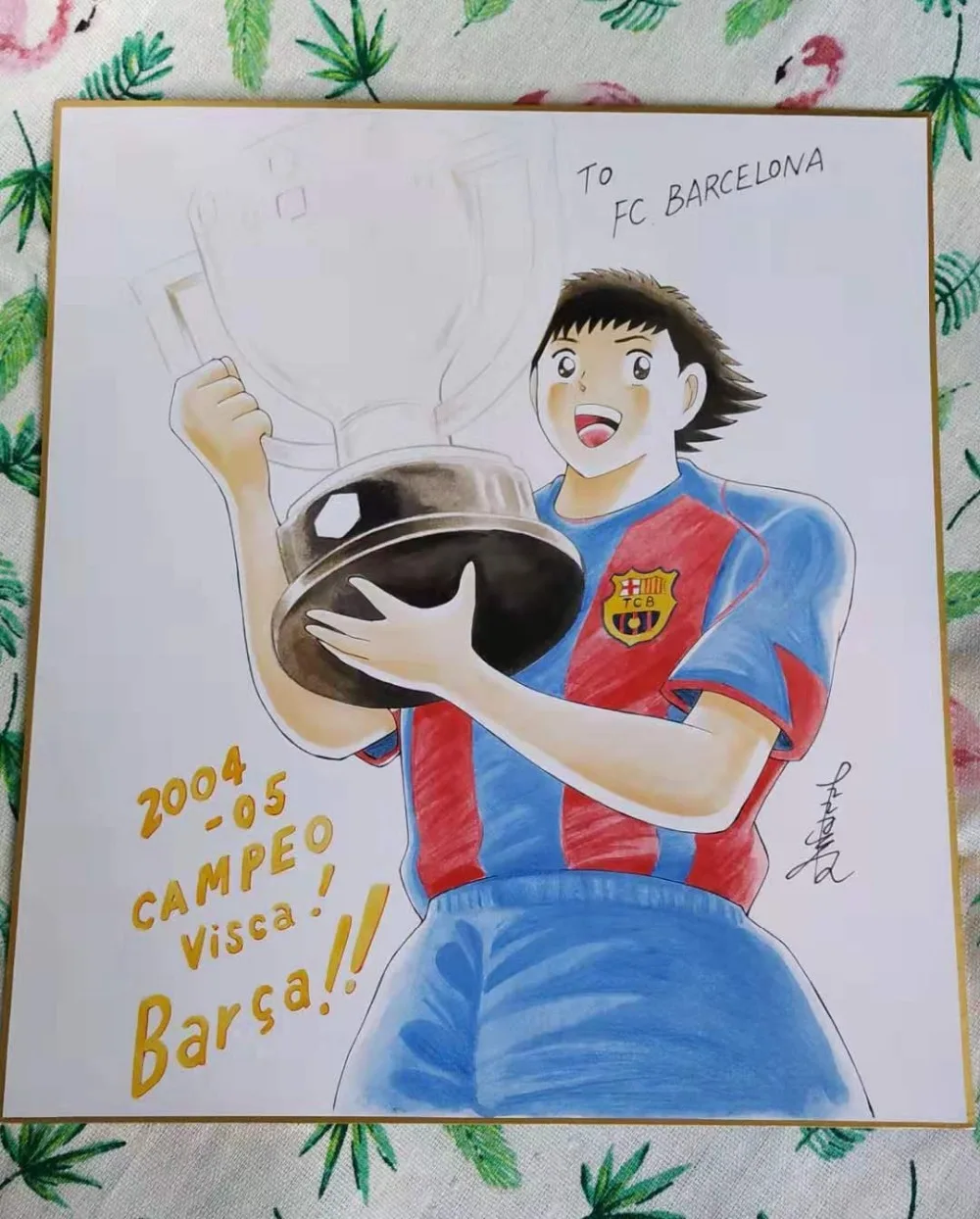 Ручная нарисованная Takahashi Yōichi autographed Shikishi доска объявлений 27*24 10A