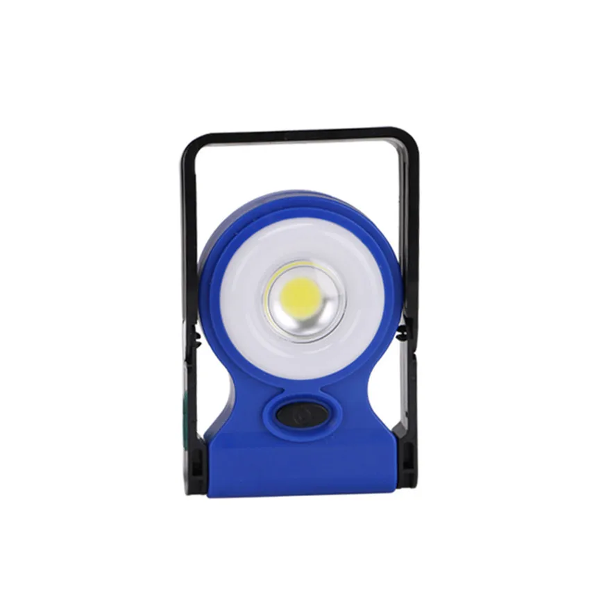 USB COB LED Work Light Car Garage Mechanic Home Rechargeable Torch Lamp Led Work Light Rechargeable Emergency Lamp - Испускаемый цвет: Blue