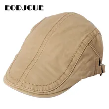 Летний хлопоковый берет кепки для мужчин и женщин Козырьки Шляпы уличные мужские s Peaked шапки Регулируемая солнцезащитная Кепка кепки