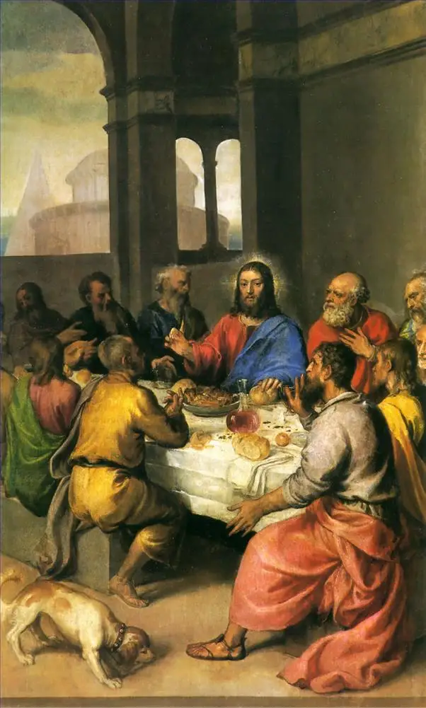 Last Supper 5 ручная роспись картины учителями-охотниками по снегу Фламандский пейзаж пьетер Брюгель-картина маслом на холсте - Цвет: Last Supper