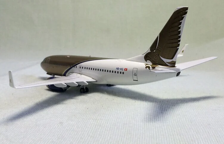 Редкое Специальное предложение 1:200 Галф 737-700 HB-IIQ сплав самолет коллекция моделей