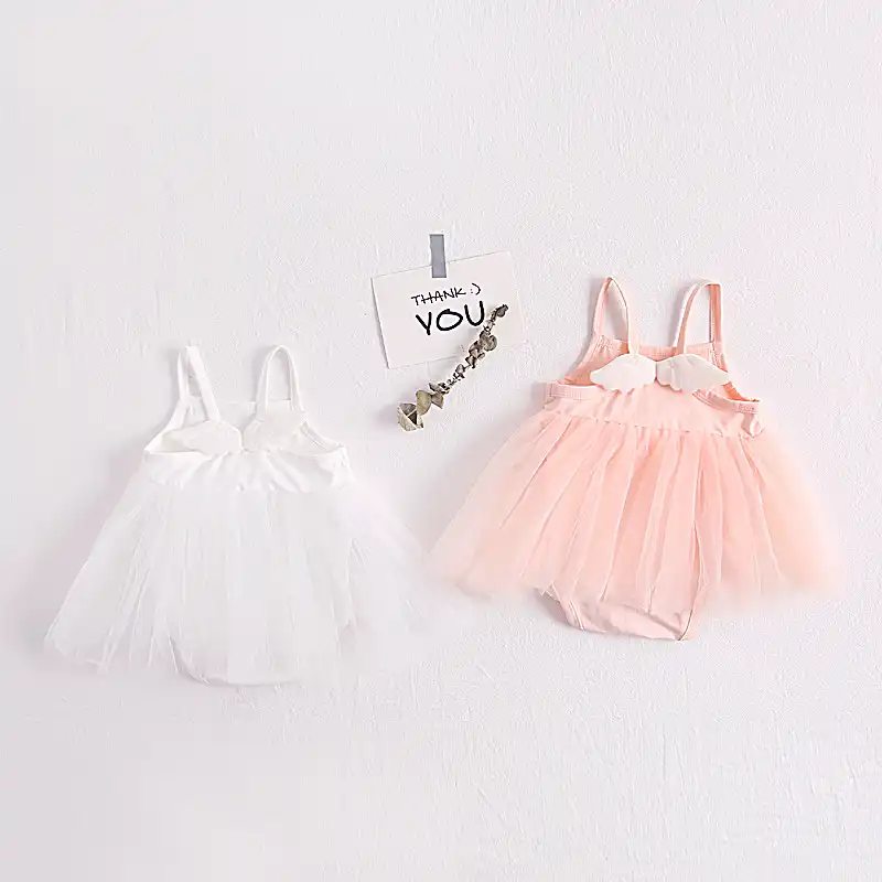 Robe Pour Bebe Fille Robe Princesse De Bapteme Pour Premier Anniversaire Tenue D Aile D Ange Aliexpress