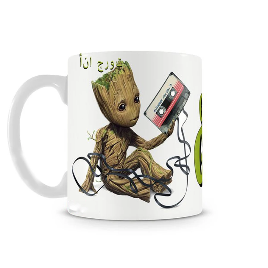 Arabic Новинка, кружка для детского грута, I Am Groot, получите ваш Грут на кружке, 11 унций, керамическая офисная кофейная кружка, подарок, чашка для молока, Прямая поставка - Цвет: Arabic