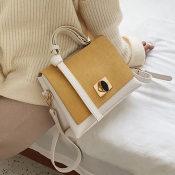 

Fashion Women Handbag Hit Color Women Bag Large Capacity Tote Bags Simple Style Ladies Shoulder Crossbody Bag Bolsas Feminina