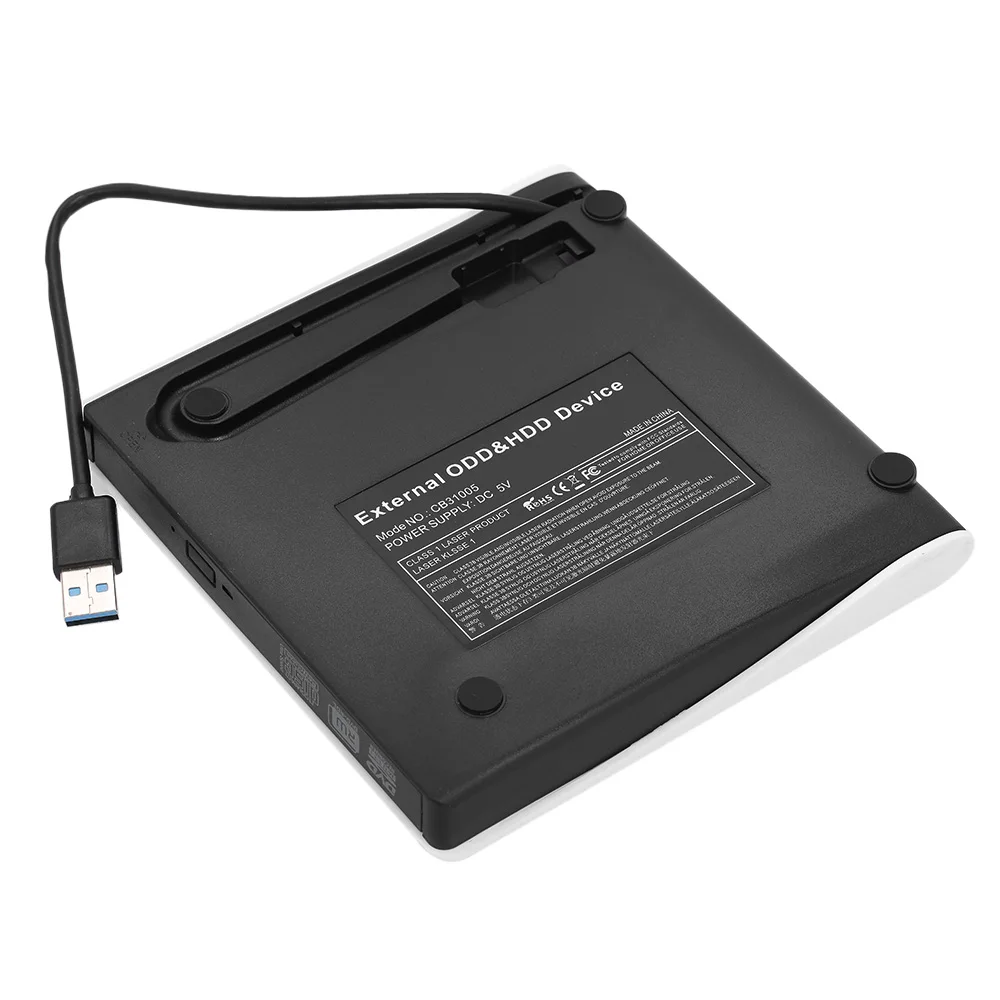 Ультра тонкий портативный USB 3,0 DVD-RW Внешний DVD привод dvd-плеер писатель для Linux, Windows для OS Проигрыватель DVD ROM