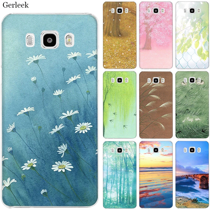 

Phone Case For Samsung Galaxy J1 J2 J7 J5 J6 J3 Prime Hard Cover Protection four seasons scenery Shell