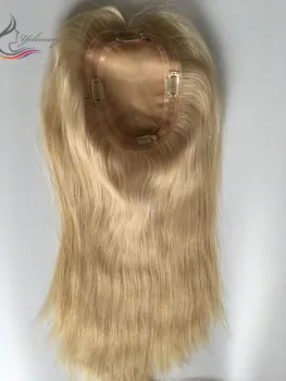 

Natural Looking Human Hair Jewish Topper Top Quality Full Hantied Hair Pieces For Women