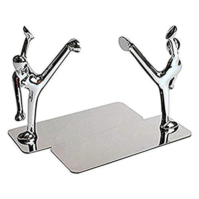 buy 1 Pair Creative Human Shaped Bookshelf Human Kicking Bookend for School Stationery Office Supply