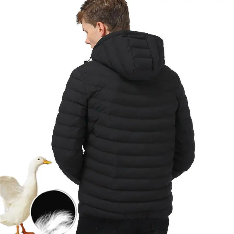 Модная короткая куртка с капюшоном мужская теплая парка mujer новая осенне-зимняя Базовая тонкая черная хлопковая стеганая куртка тонкая верхняя одежда