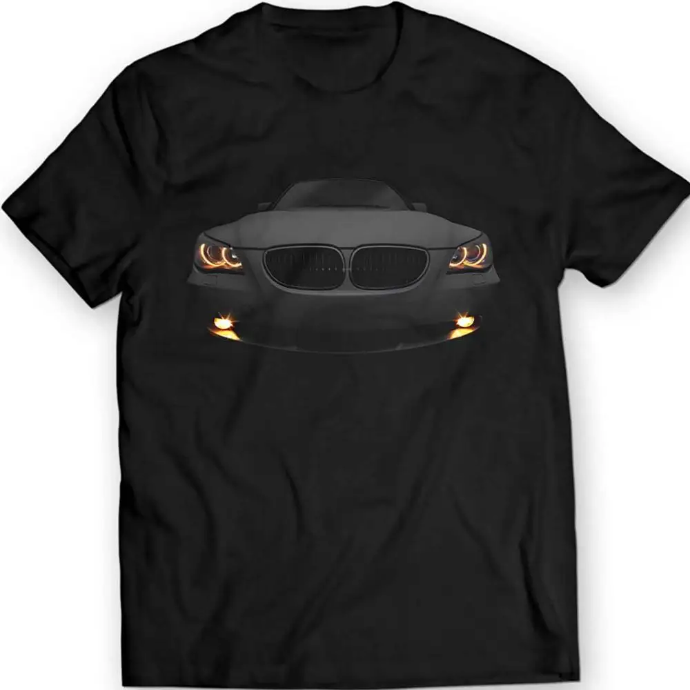 Новинка 2019 крутая футболка с принтом немецкого автомобиля E60 530 дьяволом 100%
