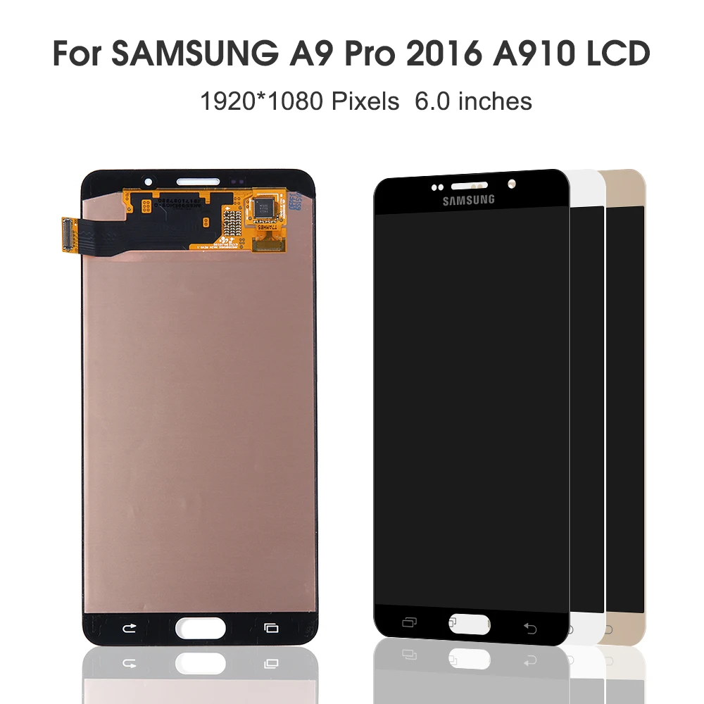 6," Дисплей для SAMSUNG Galaxy A910 ЖК-дисплей Экран сенсорный экран планшета A9 Pro A9100 A910F ЖК-дисплей Дисплей Замена