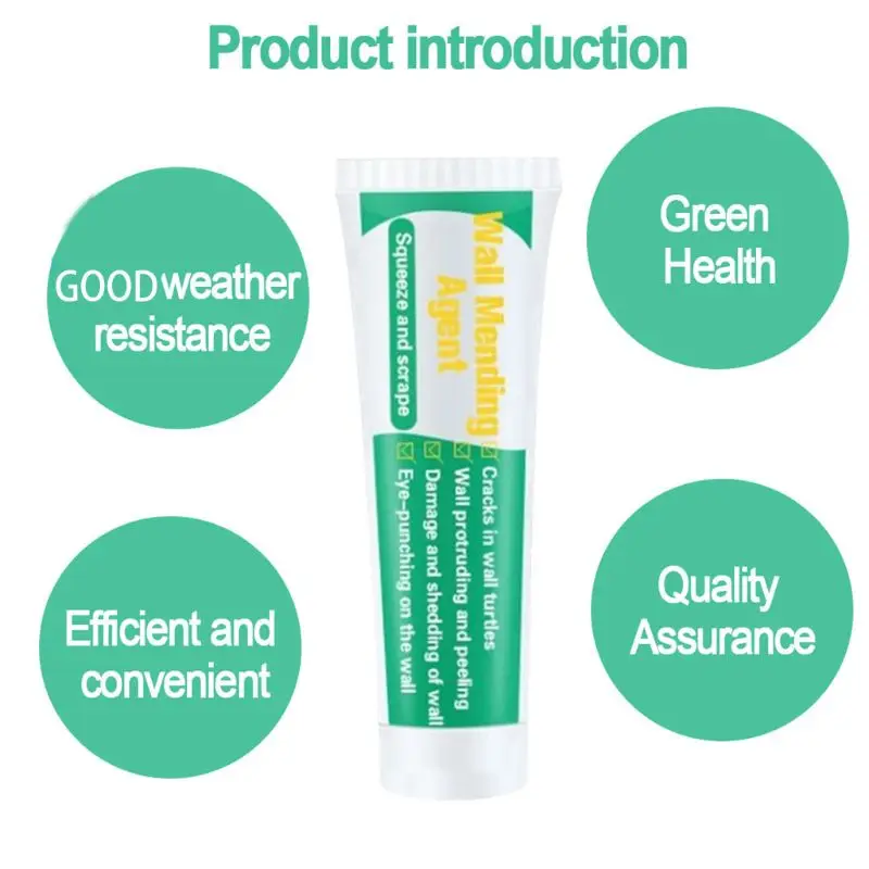 

100/130/250g Universal Wall Mending Agent Repair Cream Crack Nail Quick Drying X6HC